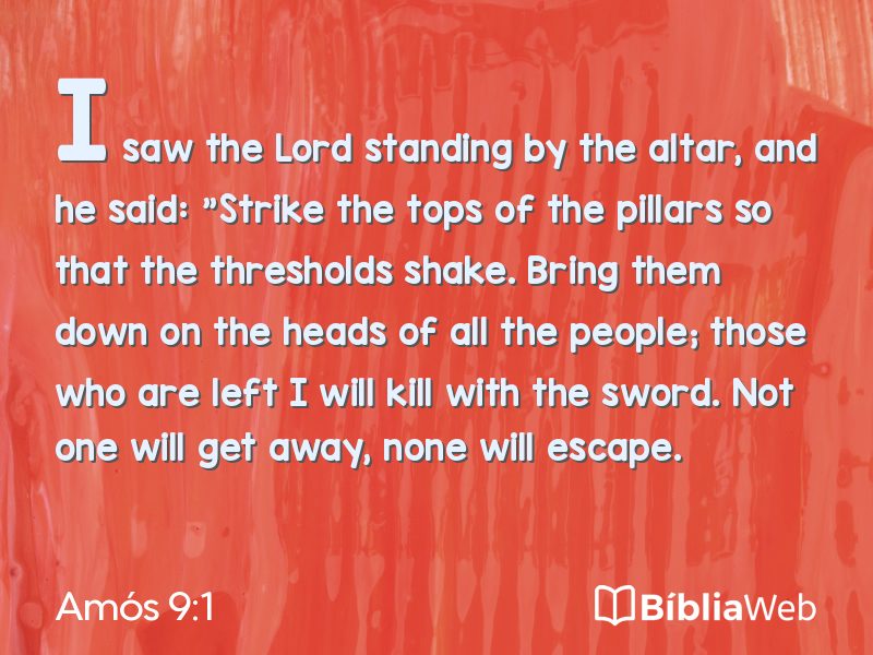 Amós 9:1 em imagem para compartilhar