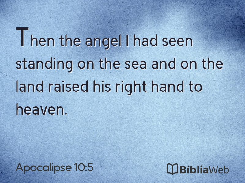 Apocalipse 10:5 em imagem para compartilhar
