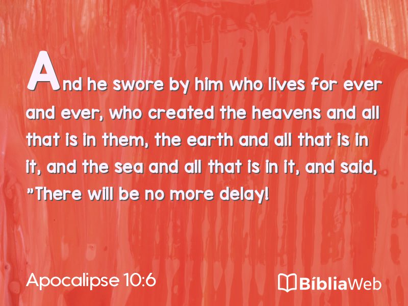Apocalipse 10:6 em imagem para compartilhar