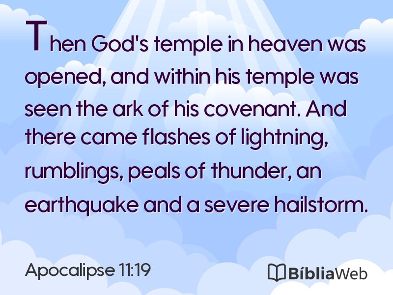 Apocalipse 11:19 em imagem para compartilhar