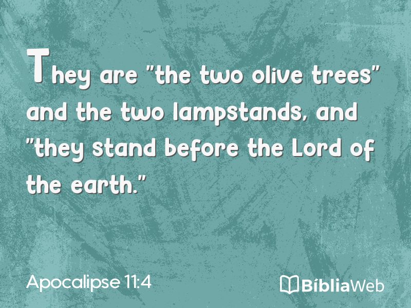 Apocalipse 11:4 em imagem para compartilhar