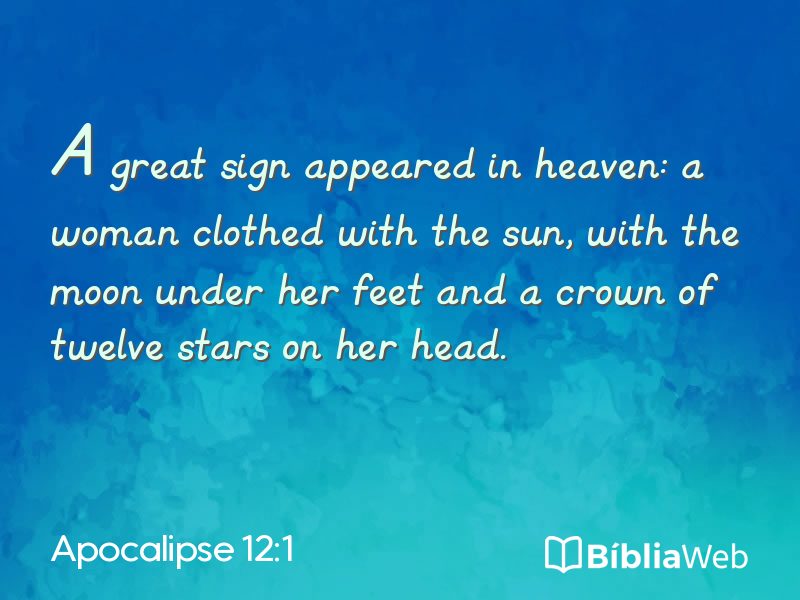 Apocalipse 12:1 em imagem para compartilhar