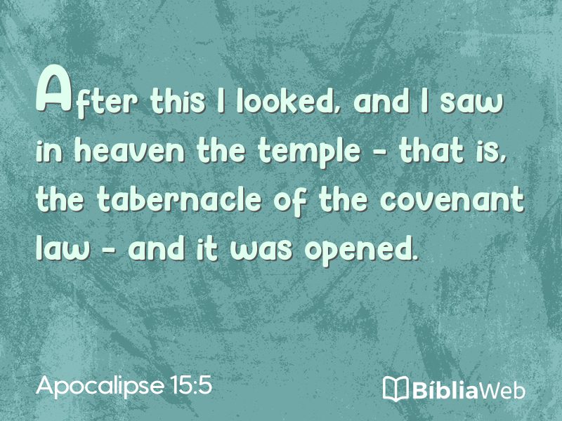 Apocalipse 15:5 em imagem para compartilhar