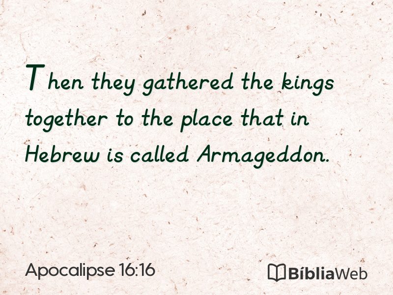 Apocalipse 16:16 em imagem para compartilhar