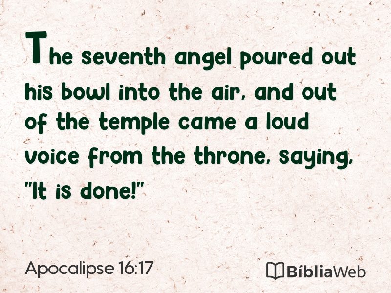 Apocalipse 16:17 em imagem para compartilhar