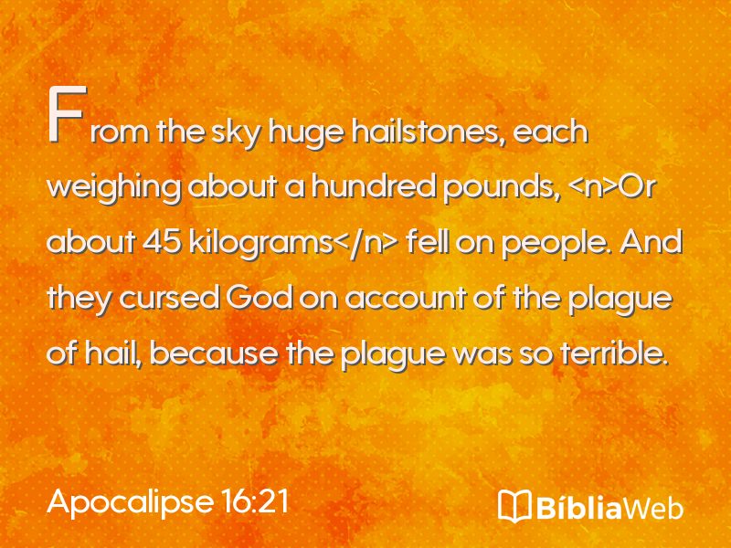 Apocalipse 16:21 em imagem para compartilhar