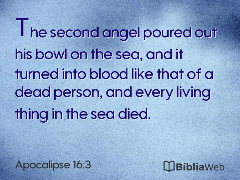 Apocalipse 16:3 em imagem para compartilhar