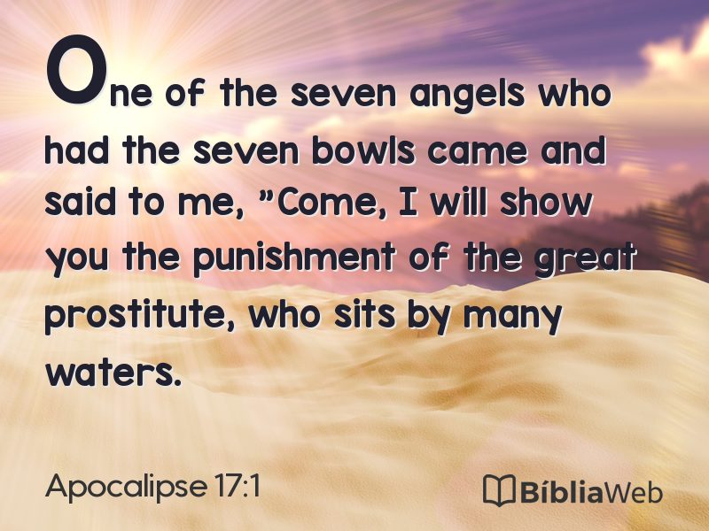 Apocalipse 17:1 em imagem para compartilhar