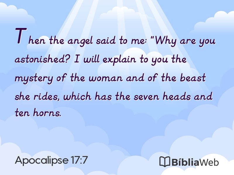 Apocalipse 17:7 em imagem para compartilhar