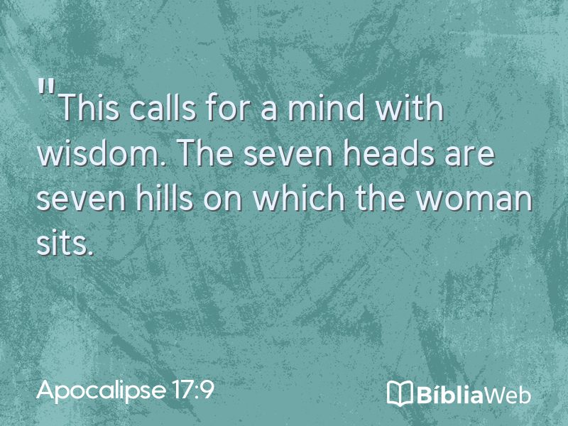 Apocalipse 17:9 em imagem para compartilhar