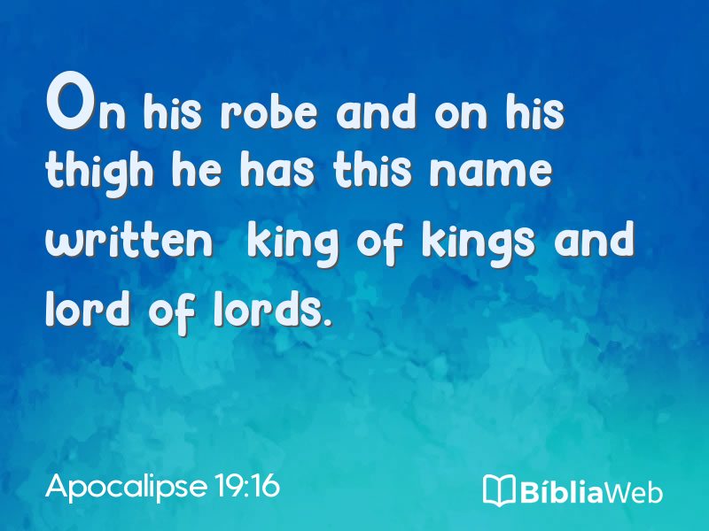 Apocalipse 19:16 em imagem para compartilhar