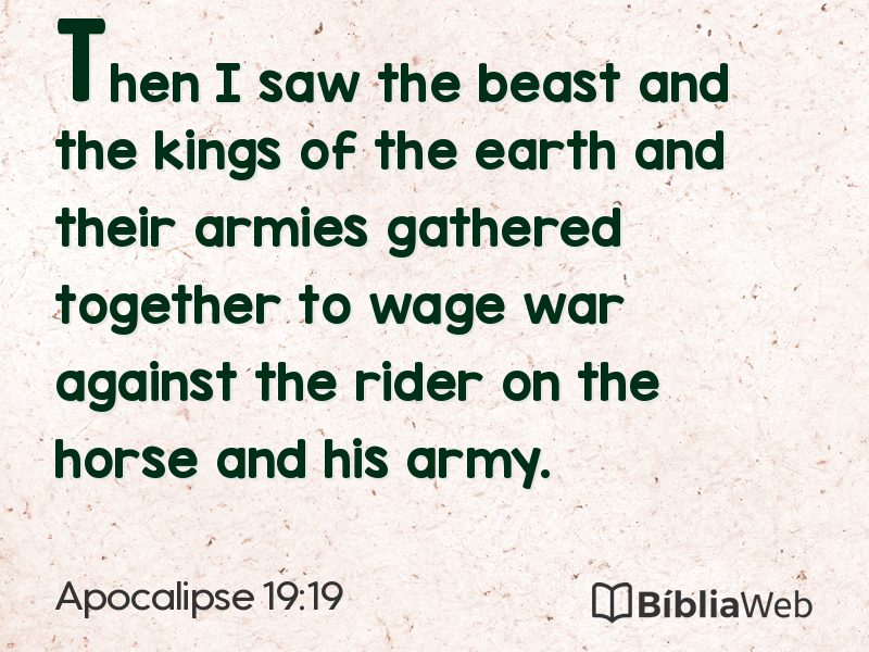 Apocalipse 19:19 em imagem para compartilhar