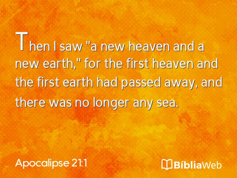 Apocalipse 21:1 em imagem para compartilhar