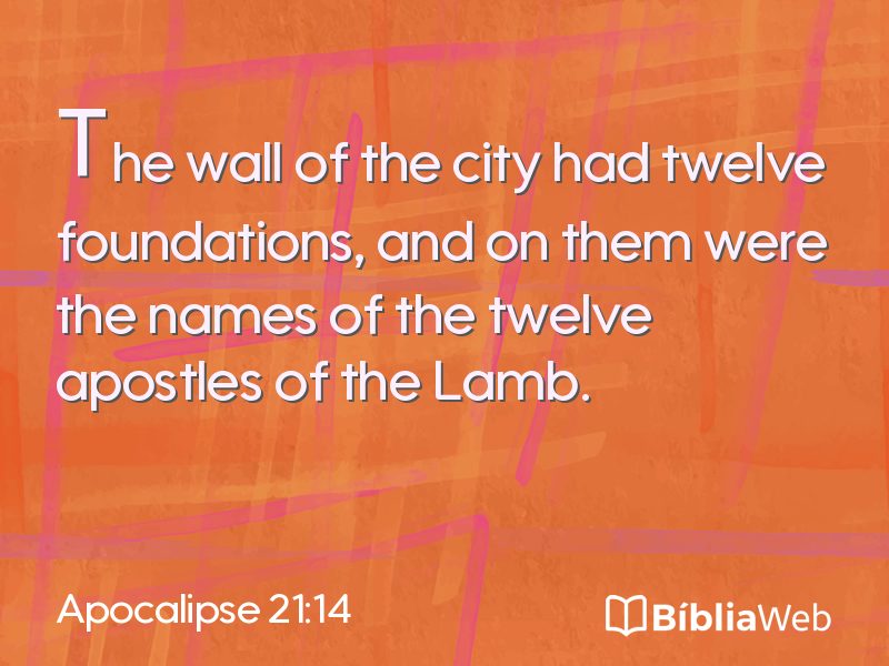 Apocalipse 21:14 em imagem para compartilhar