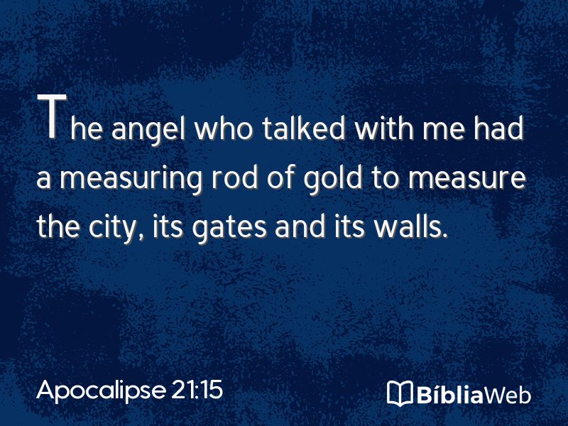 Apocalipse 21:15 em imagem para compartilhar