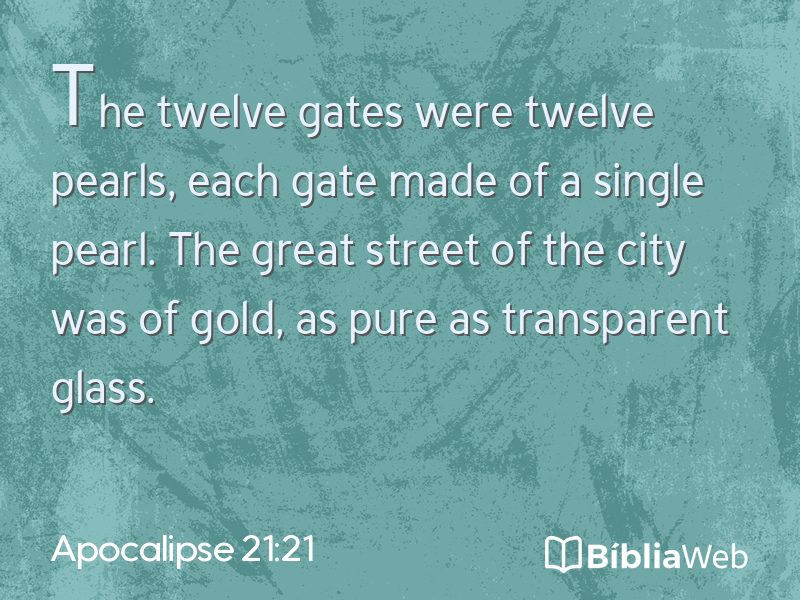 Apocalipse 21:21 em imagem para compartilhar