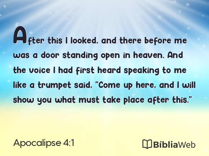 Apocalipse 4:1 em imagem para compartilhar