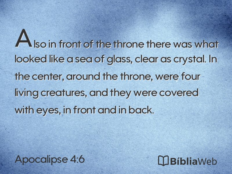 Apocalipse 4:6 em imagem para compartilhar