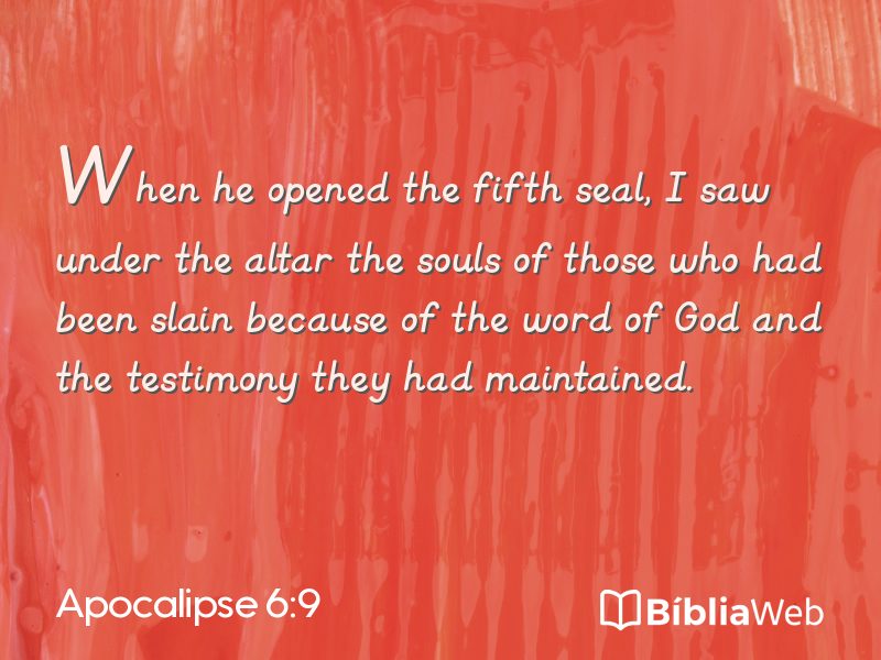 Apocalipse 6:9 em imagem para compartilhar