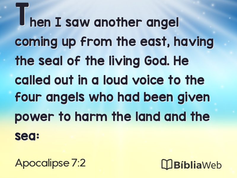 Apocalipse 7:2 em imagem para compartilhar