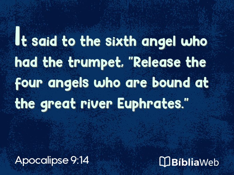 Apocalipse 9:14 em imagem para compartilhar