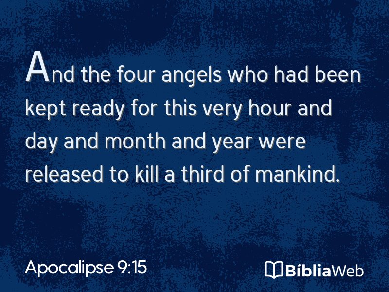 Apocalipse 9:15 em imagem para compartilhar