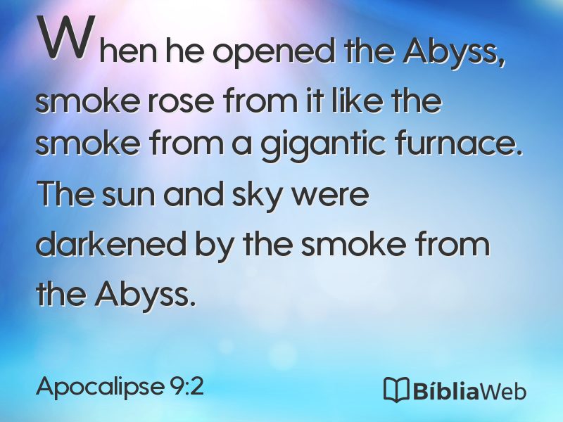 Apocalipse 9:2 em imagem para compartilhar