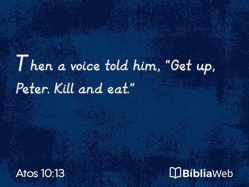 Atos 10:13 em imagem para compartilhar