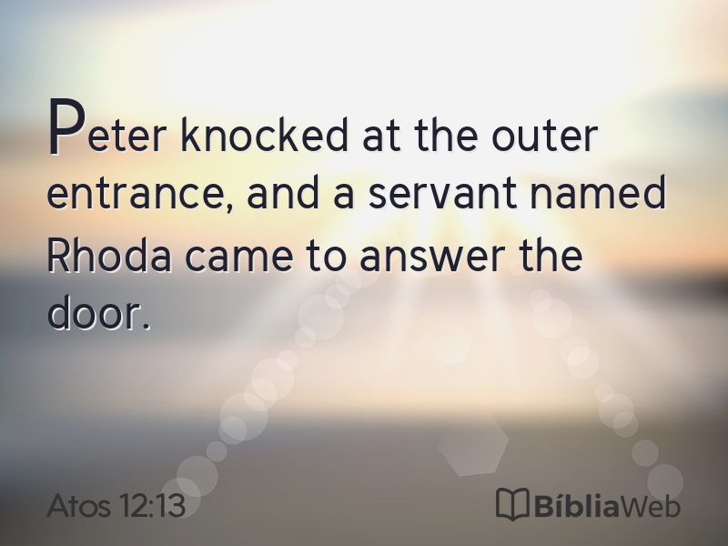 Atos 12:13 em imagem para compartilhar