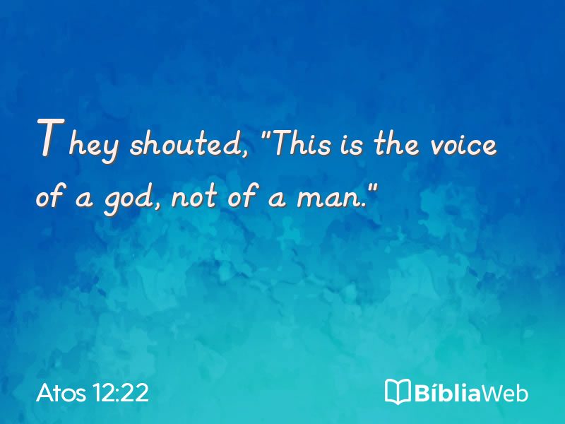 Atos 12:22 em imagem para compartilhar