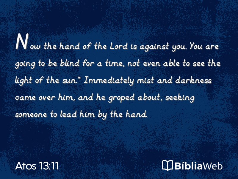 Atos 13:11 em imagem para compartilhar