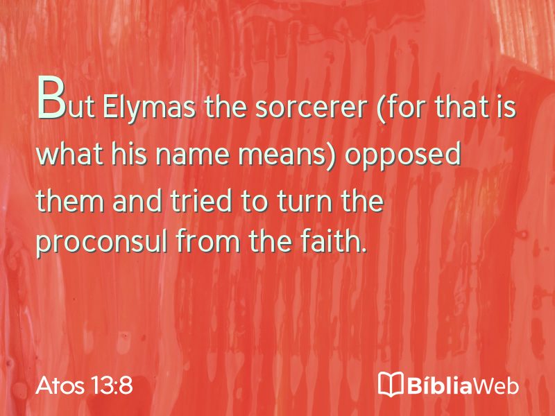 Atos 13:8 em imagem para compartilhar