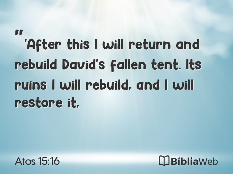 Atos 15:16 em imagem para compartilhar