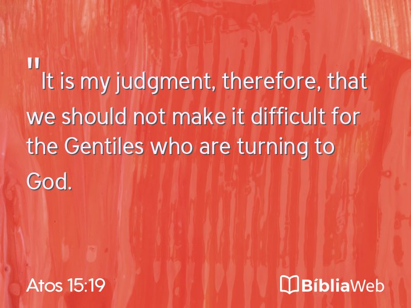 Atos 15:19 em imagem para compartilhar
