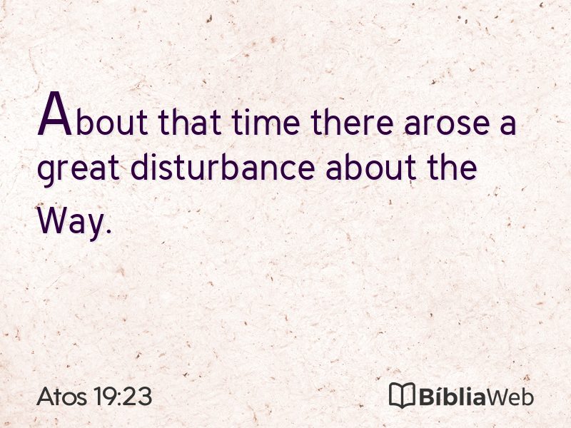 Atos 19:23 em imagem para compartilhar