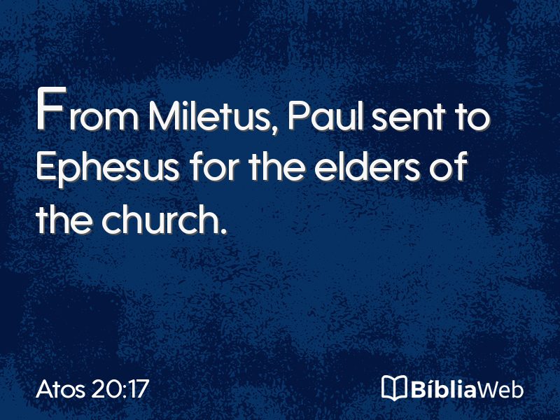 Atos 20:17 em imagem para compartilhar