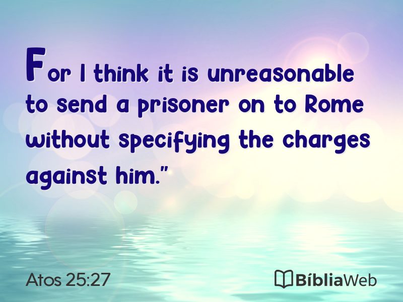 Atos 25:27 em imagem para compartilhar