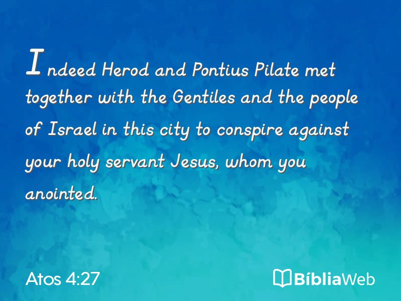 Atos 4:27 em imagem para compartilhar