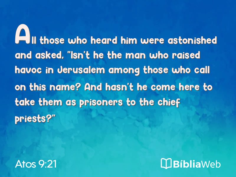 Atos 9:21 em imagem para compartilhar