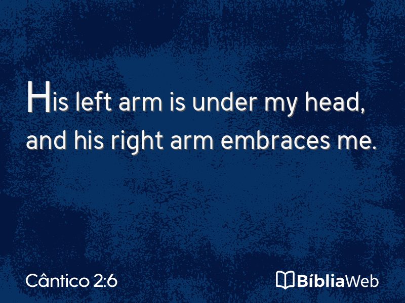 Cântico 2:6 em imagem para compartilhar