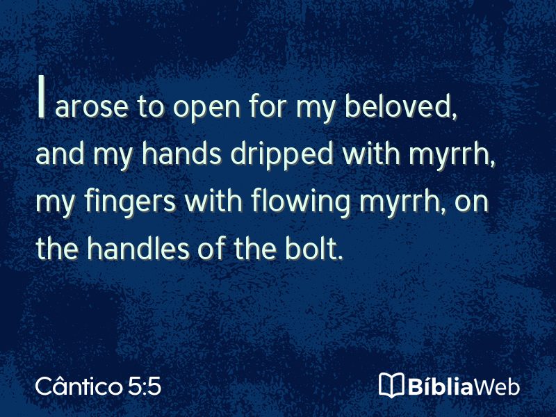 Cântico 5:5 em imagem para compartilhar