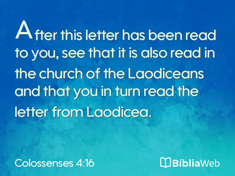 Colossenses 4:16 em imagem para compartilhar