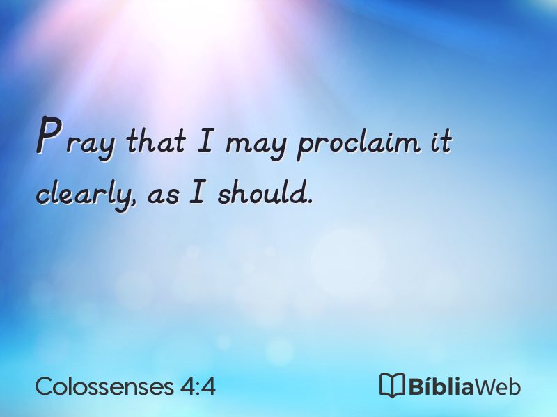 Colossenses 4:4 em imagem para compartilhar