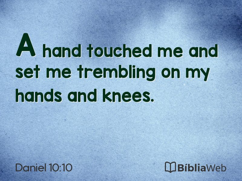 Daniel 10:10 em imagem para compartilhar