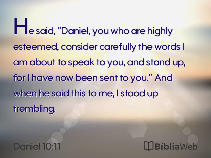 Daniel 10:11 em imagem para compartilhar