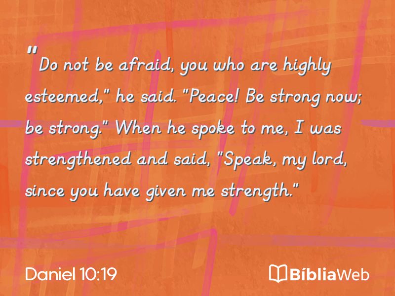 Daniel 10:19 em imagem para compartilhar