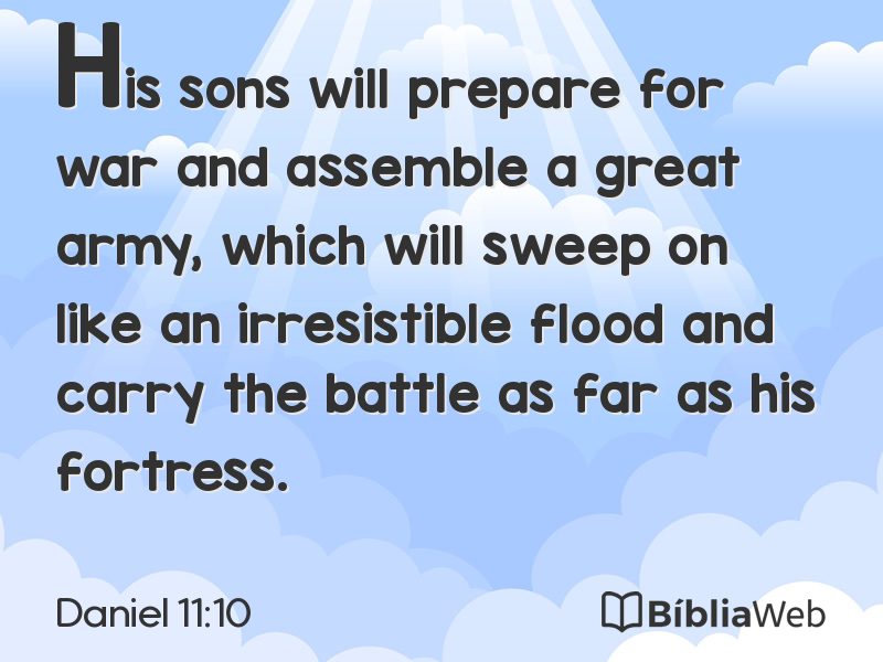 Daniel 11:10 em imagem para compartilhar