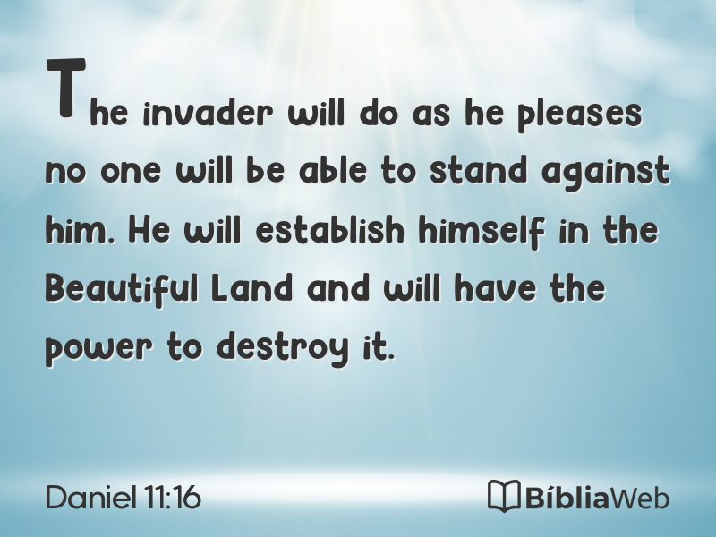 Daniel 11:16 em imagem para compartilhar