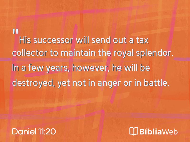 Daniel 11:20 em imagem para compartilhar