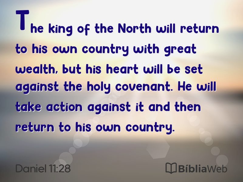 Daniel 11:28 em imagem para compartilhar